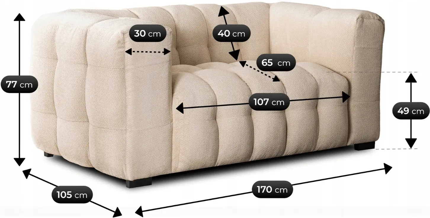 Диван Mebel Elite Moderno 2S (Cream) - 7