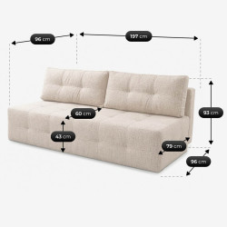Диван Mebel Elite Morana Chenille (Cream) Thumb