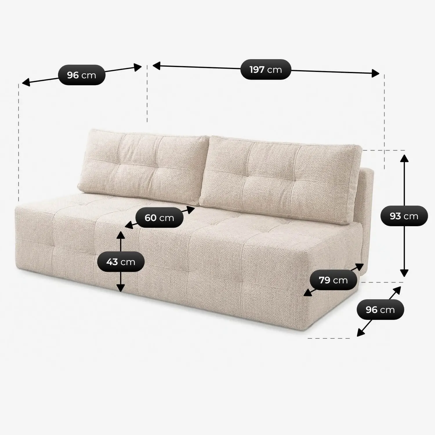 Диван Mebel Elite Morana Chenille (Cream) - 7