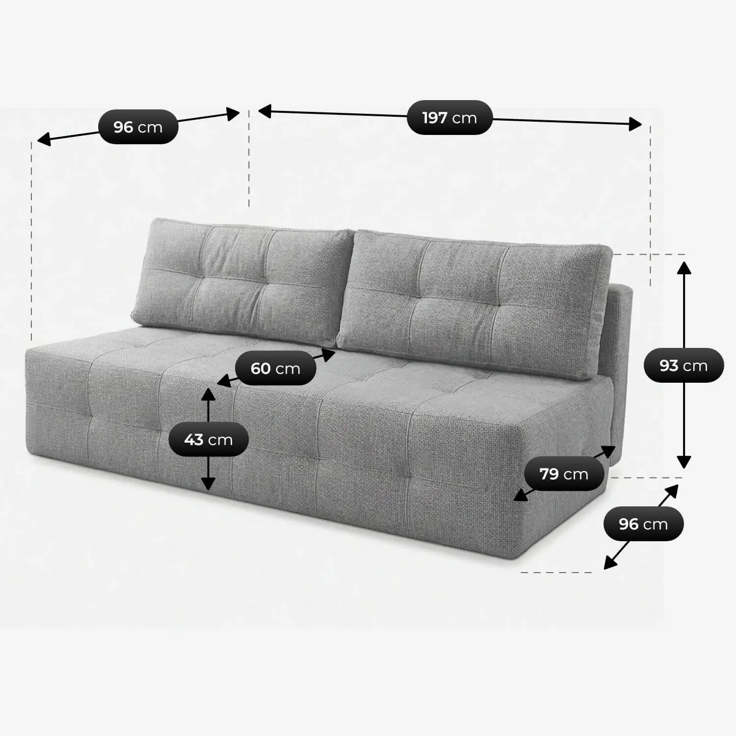 Диван Mebel Elite Morana Chenille (Grey) - 7