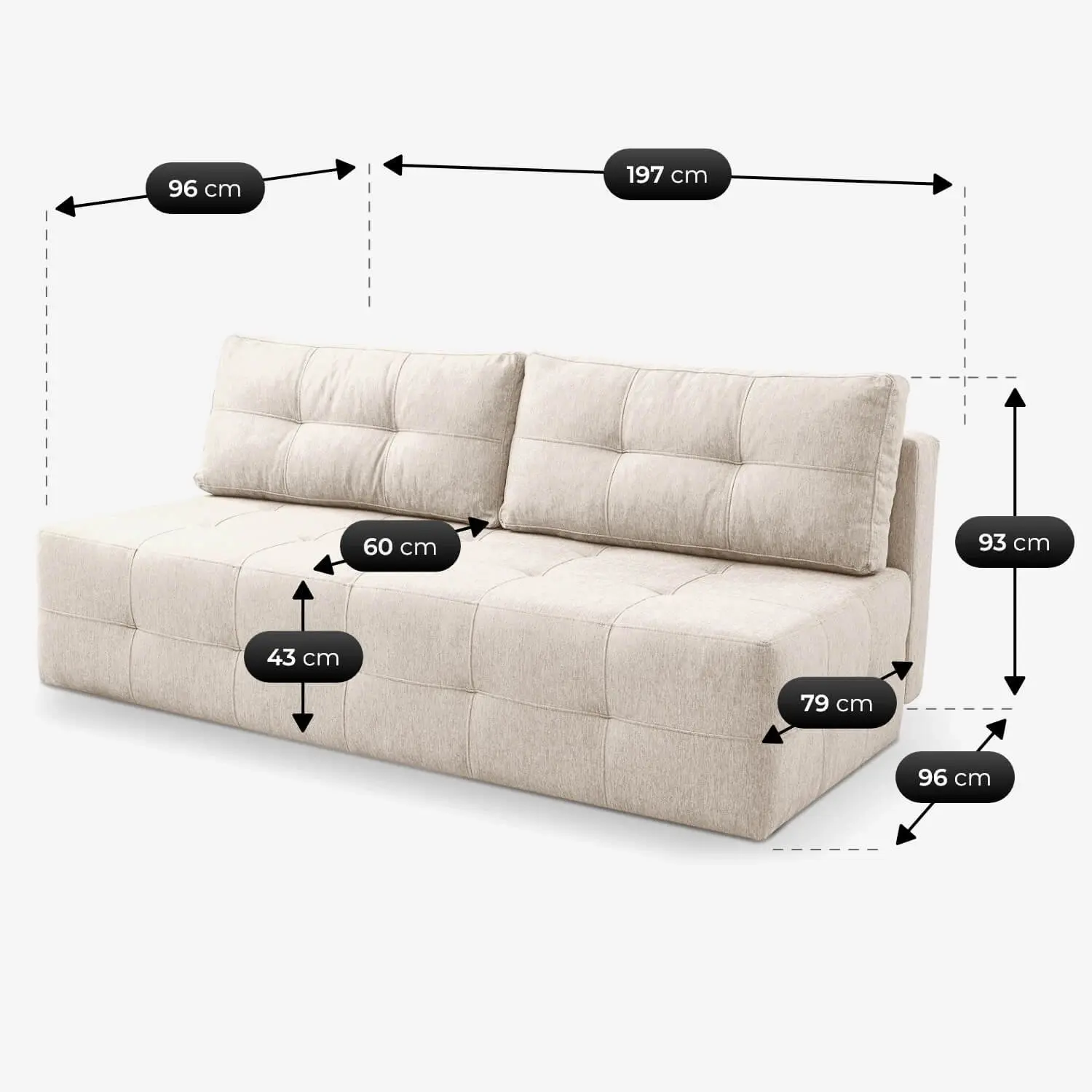 Диван Mebel Elite Morana (Cream) - 7