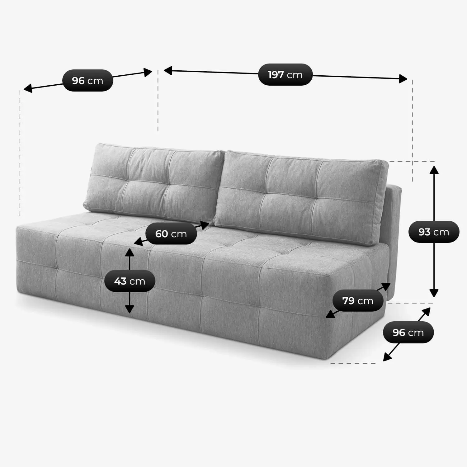 Диван Mebel Elite Morana (Grey) - 7