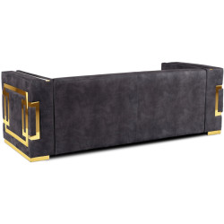 Диван Mebel Elite Pallazo 3S (Black/Gold) Thumb