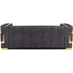 Диван Mebel Elite Pallazo 3S (Black/Gold) Thumb