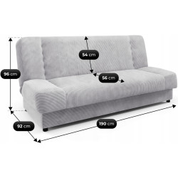 Диван Mebel Elite Piano Poso 110 (Grey) Thumb