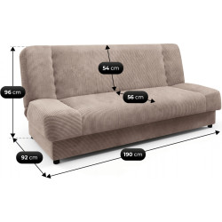 Диван Mebel Elite Piano Poso 3 (Beige) Thumb