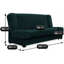 Диван Mebel Elite Piano Velvet (Green) Thumb