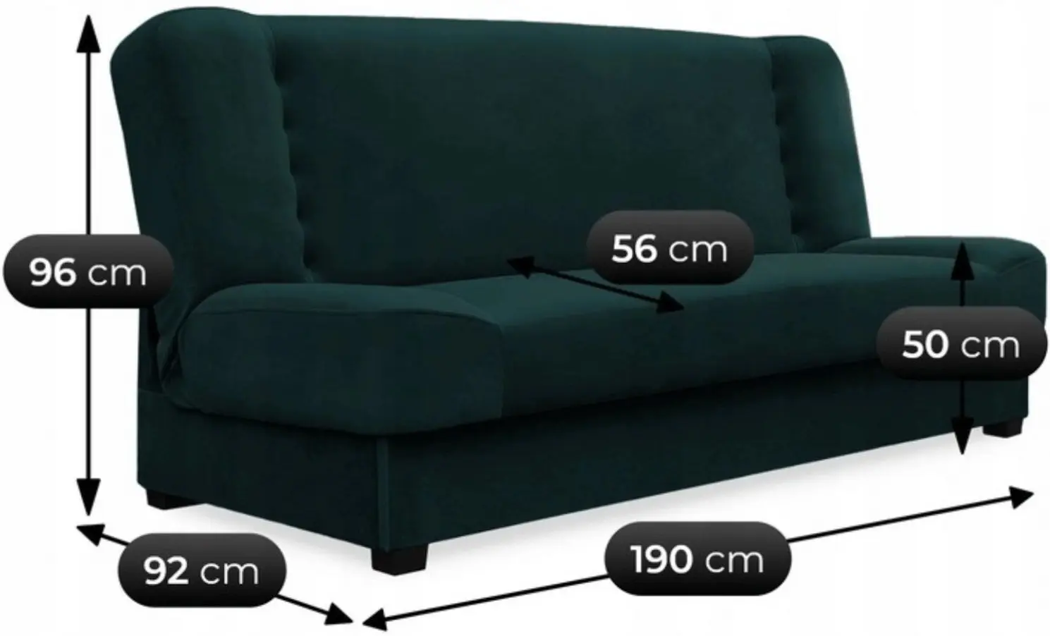 Диван Mebel Elite Piano Velvet (Green) - 7