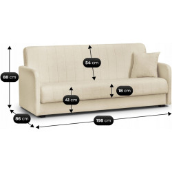 Диван Mebel Elite Porto Quelle 02 (Light Beige) Thumb