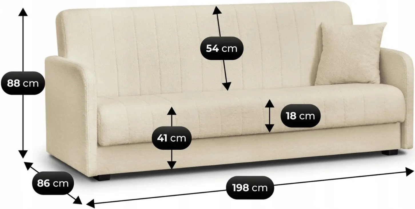 Диван Mebel Elite Porto Quelle 02 (Light Beige) - 8