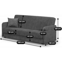 Диван Mebel Elite Porto Sally 09 (Grey) Thumb