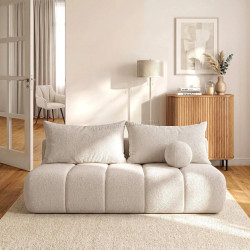 Диван Mebel Elite Saria Boucle (Cream)