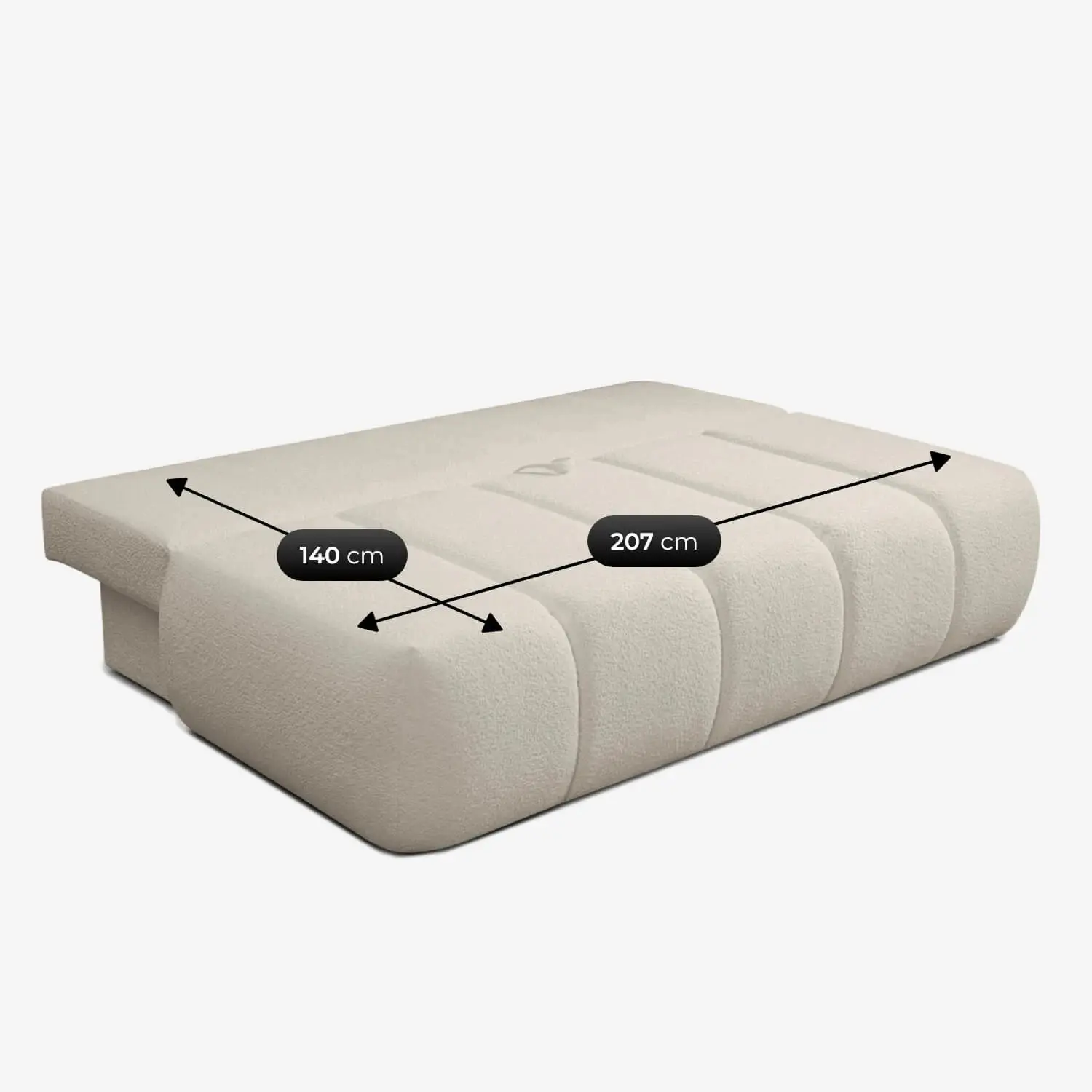 Диван Mebel Elite Saria Boucle (Cream) - 8