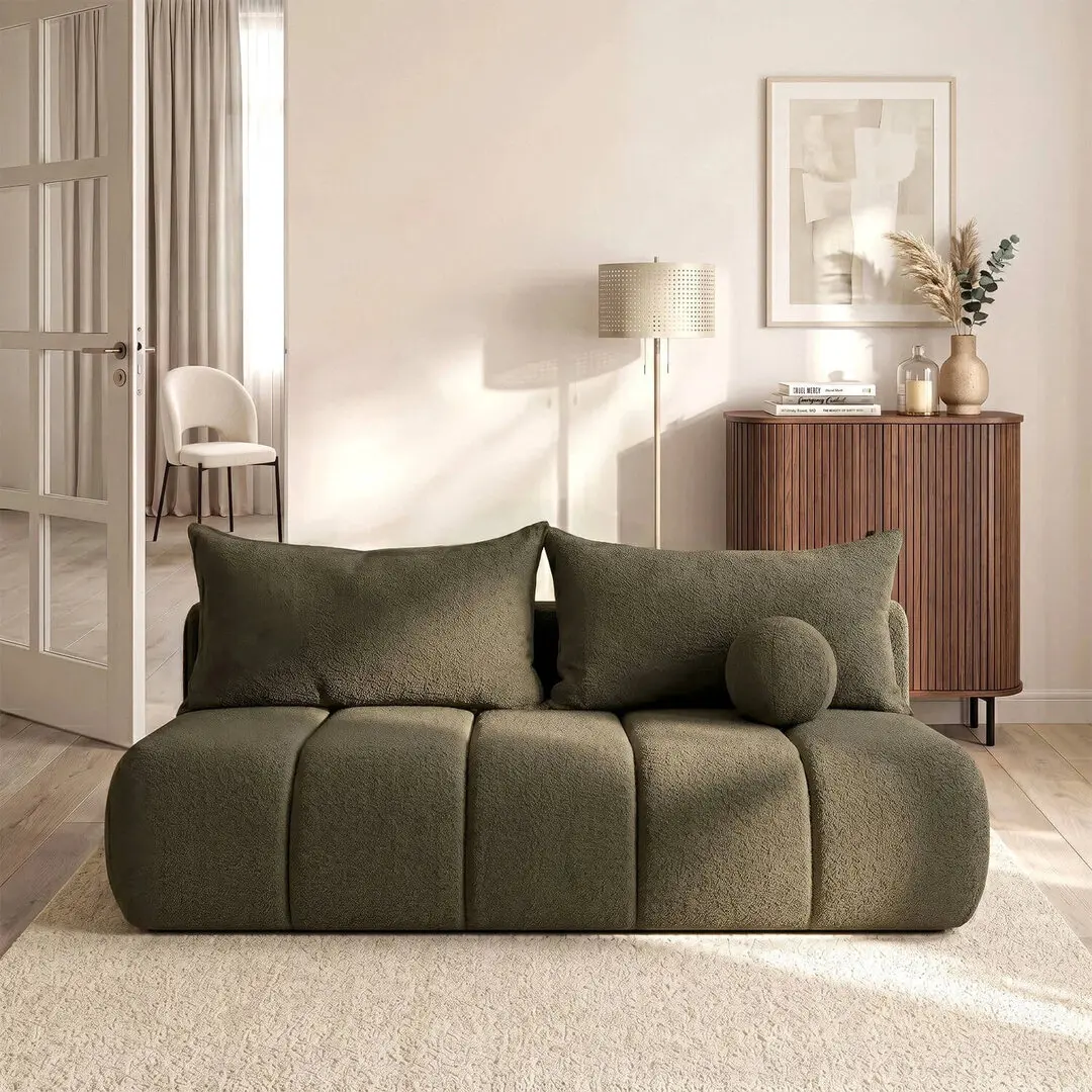 Диван Mebel Elite Saria Boucle (Olive)