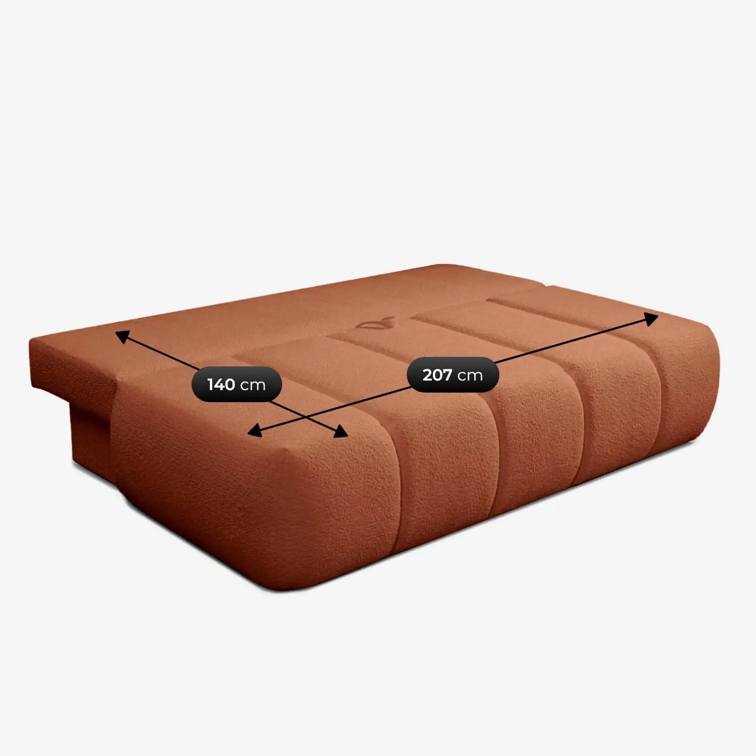 Диван Mebel Elite Saria Boucle (Terracotta) - 8