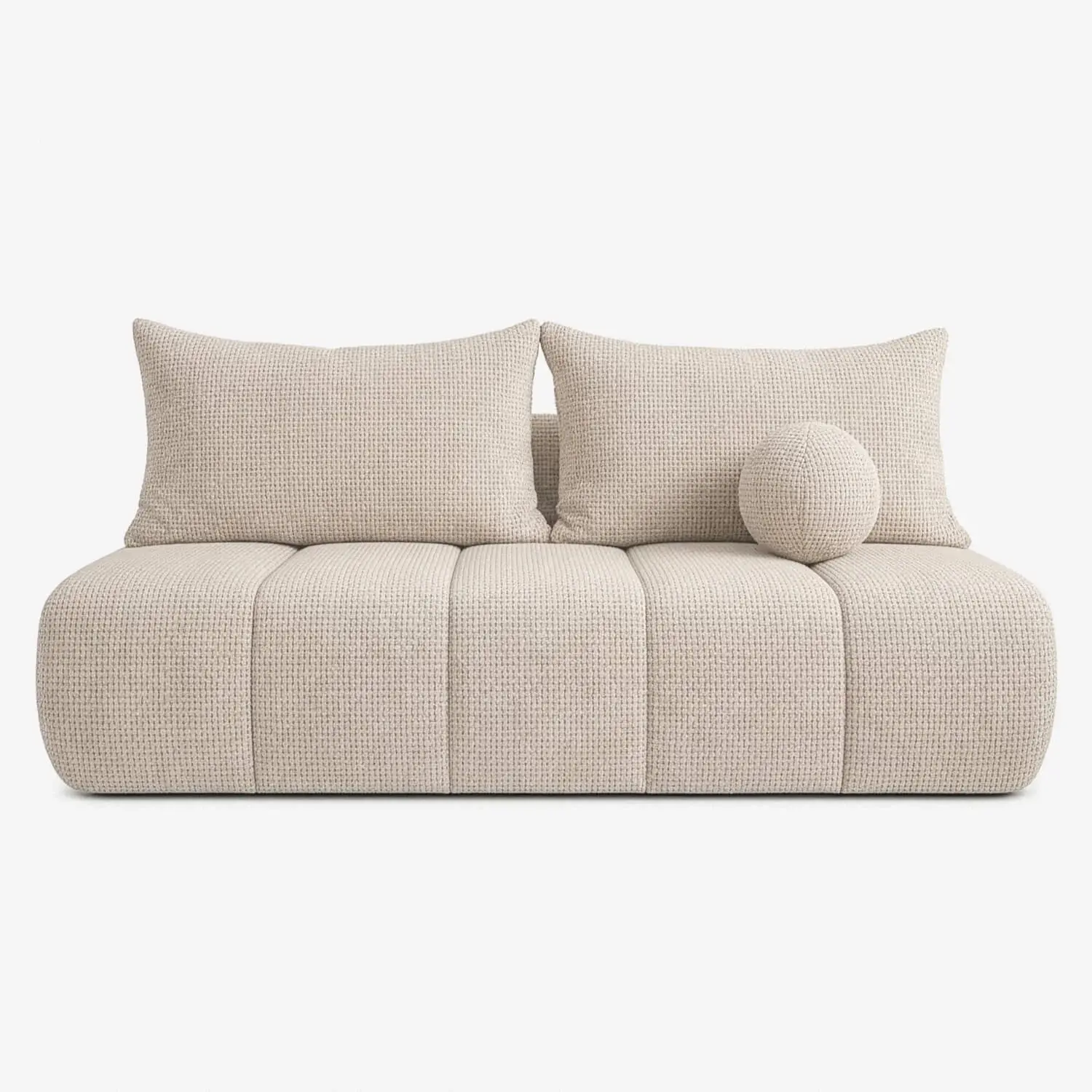 Canapea Mebel Elite Saria Chenille (Cream) - 2