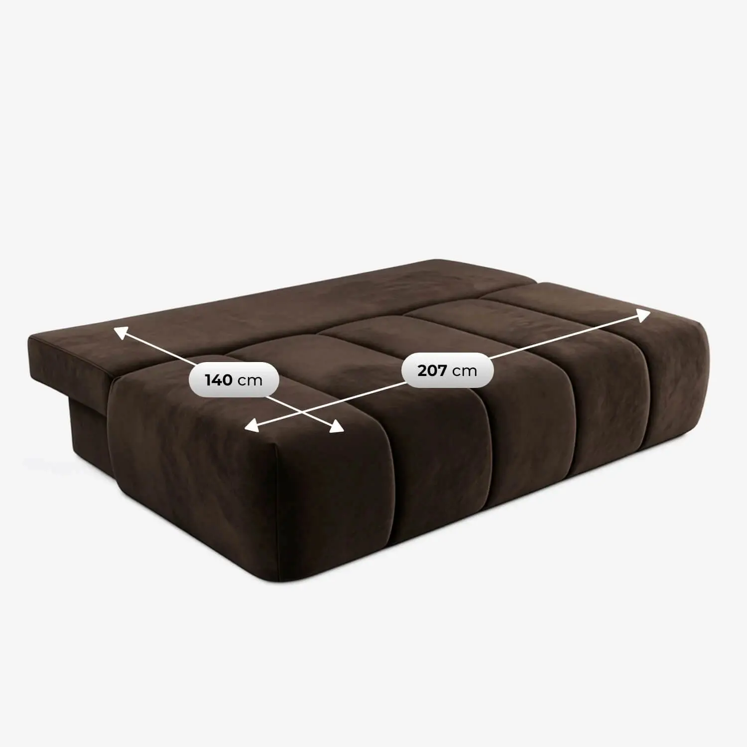 Диван Mebel Elite Saria Velour (Brown) - 8