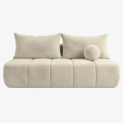 Canapea Mebel Elite Saria Velour (Cream) Thumb