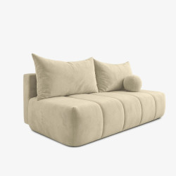 Canapea Mebel Elite Saria Velour (Cream) Thumb