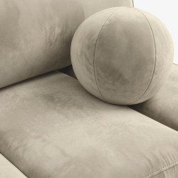 Canapea Mebel Elite Saria Velour (Cream) Thumb