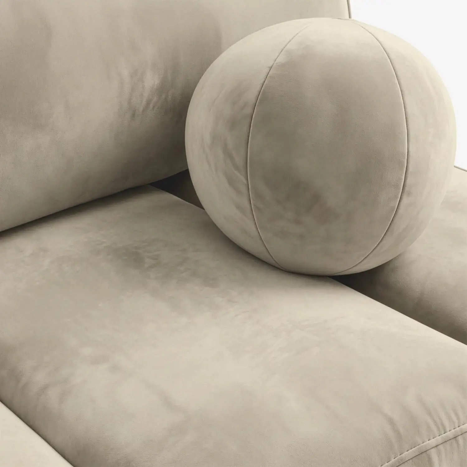 Canapea Mebel Elite Saria Velour (Cream) - 5