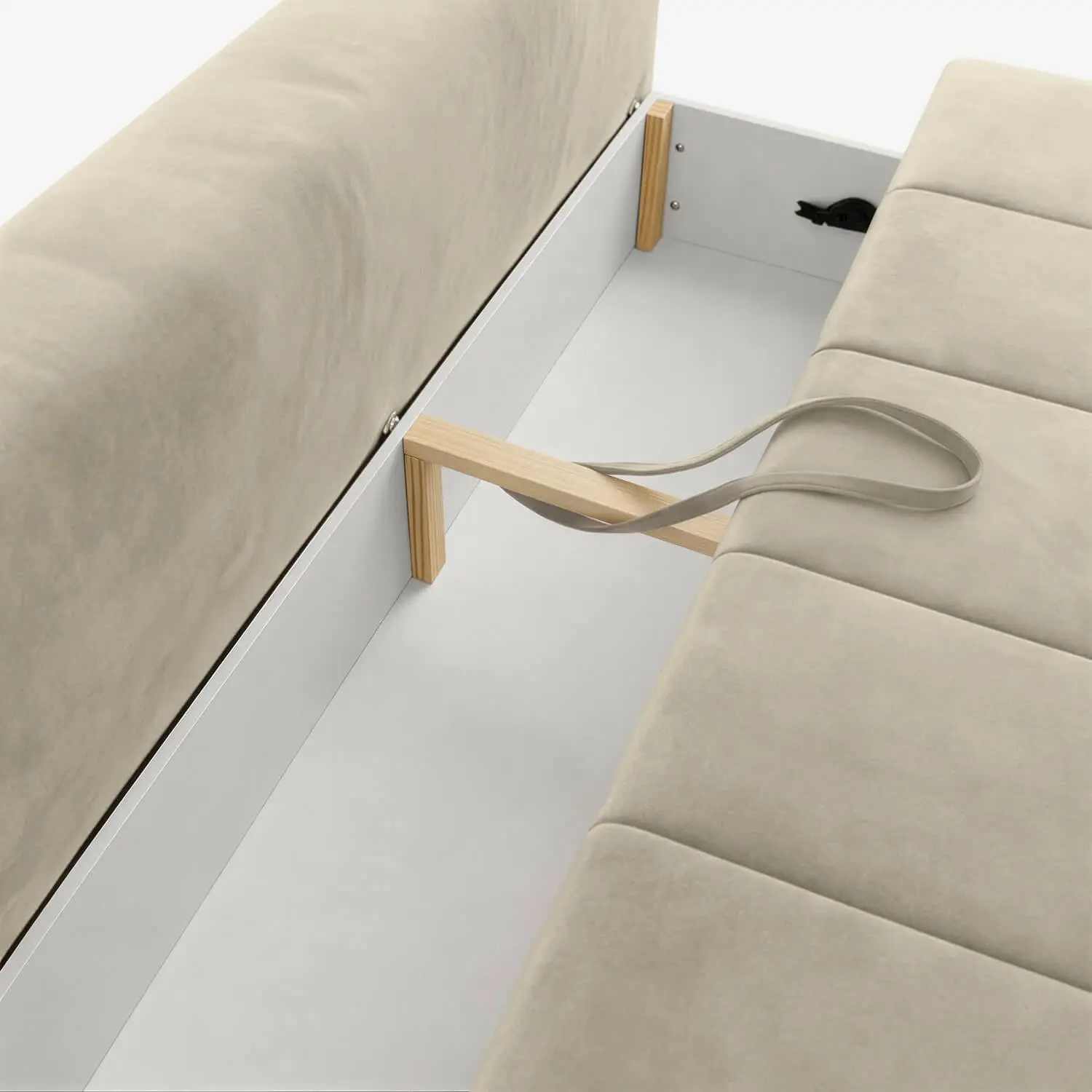 Canapea Mebel Elite Saria Velour (Cream) - 6