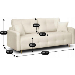 Диван Mebel Elite Seul Quelle 02 (Beige) Thumb