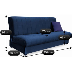 Диван Mebel Elite Sigma Kronos 9 (Dark Blue) Thumb