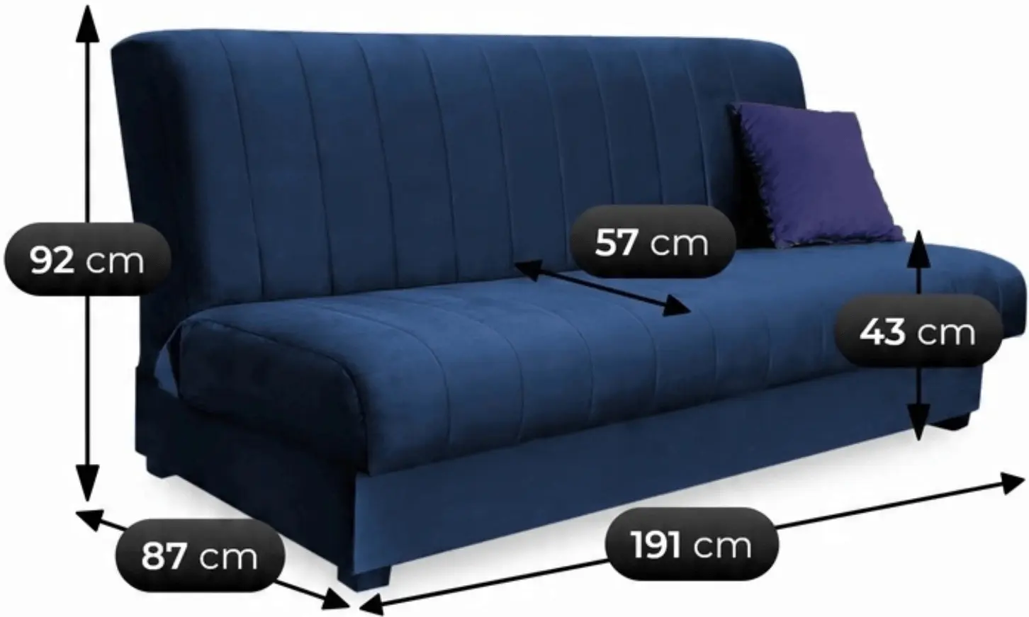 Диван Mebel Elite Sigma Kronos 9 (Dark Blue) - 6