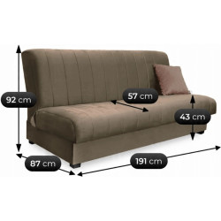 Диван Mebel Elite Sigma Paros 3 (Beige) Thumb