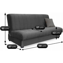 Диван Mebel Elite Sigma Paros 6 (Grey) Thumb