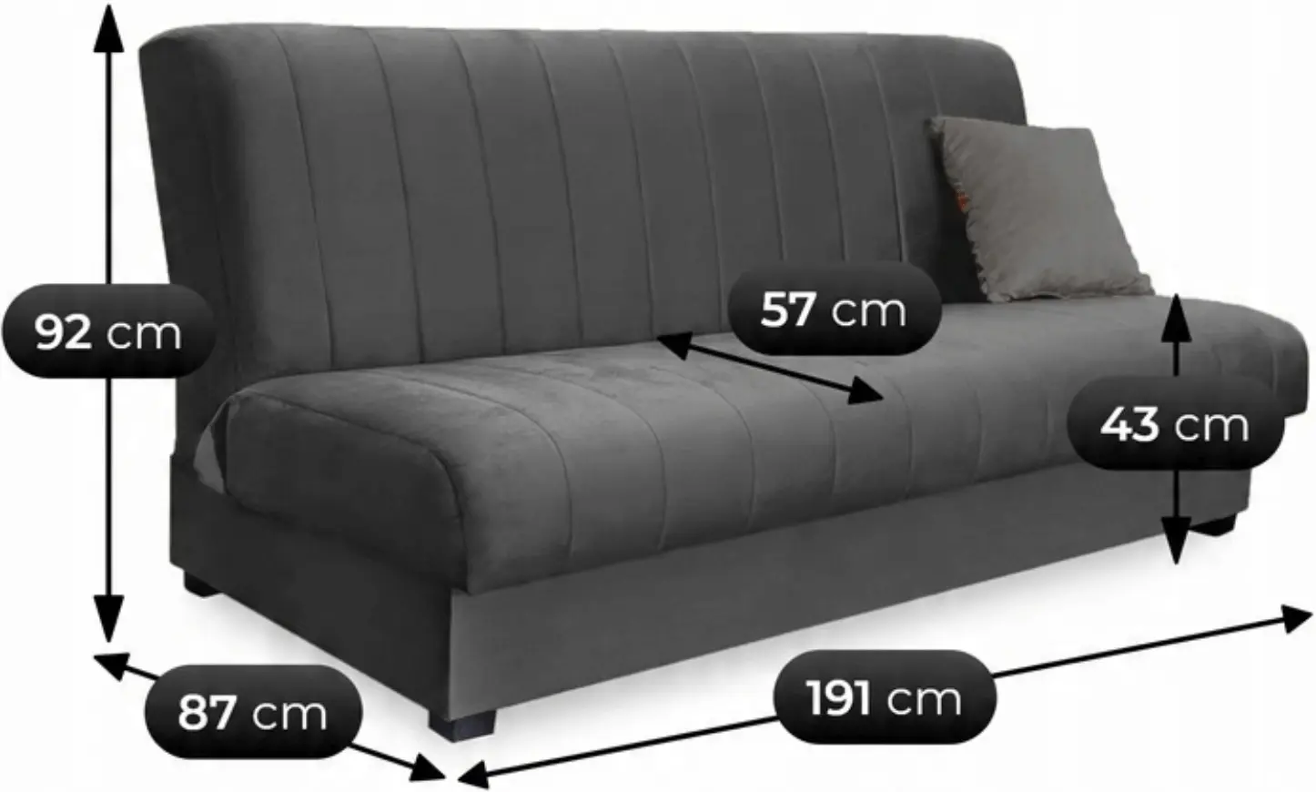 Диван Mebel Elite Sigma Paros 6 (Grey) - 6