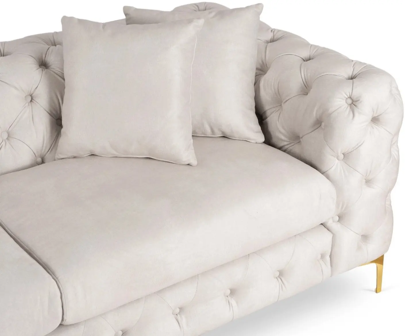 Диван Mebel Elite Sorrento 2S (Cream/Gold) - 5