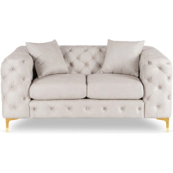 Диван Mebel Elite Sorrento 2S (Cream/Gold) Thumb