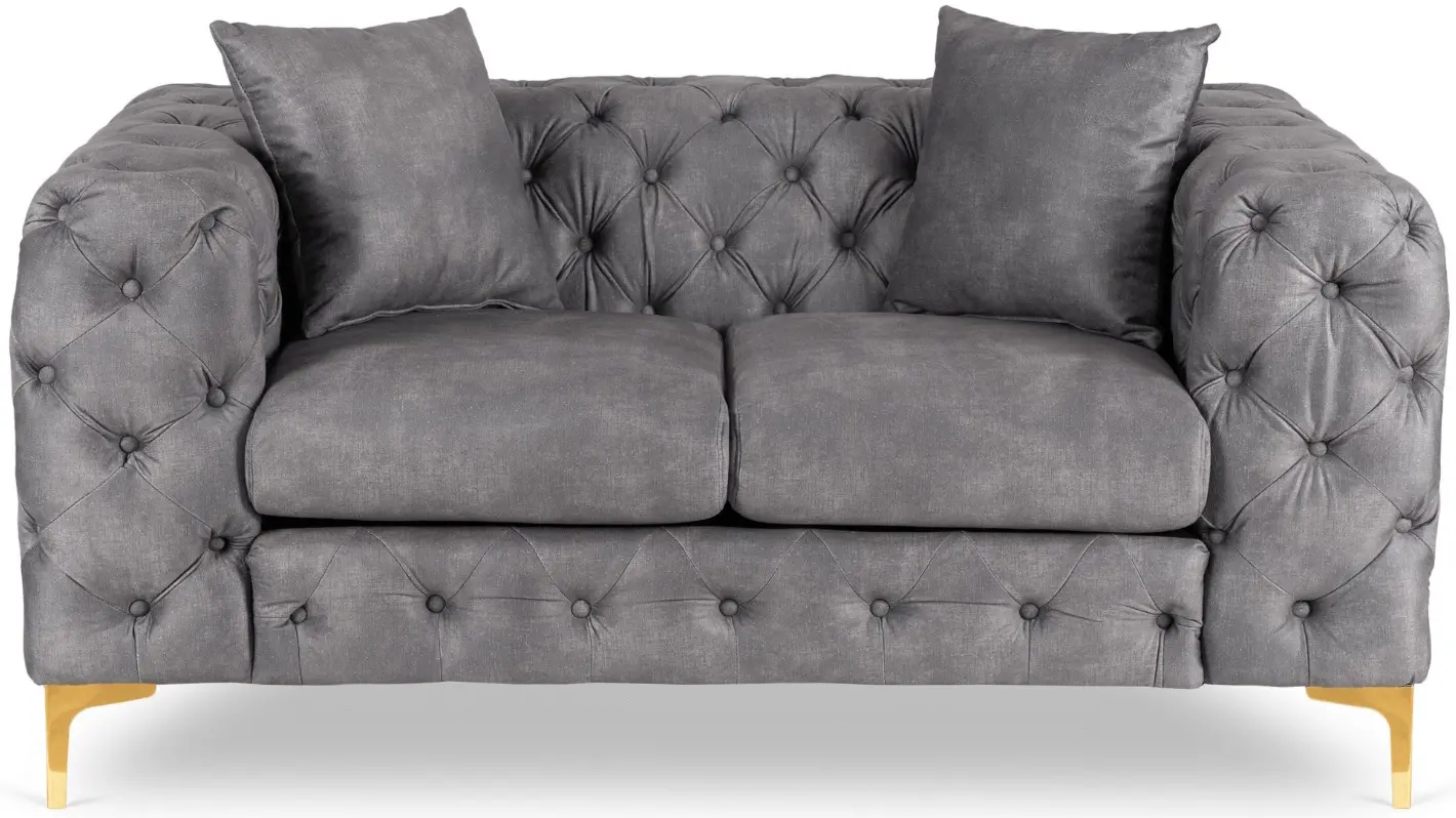 Диван Mebel Elite Sorrento 2S (Grey/Gold) - 3