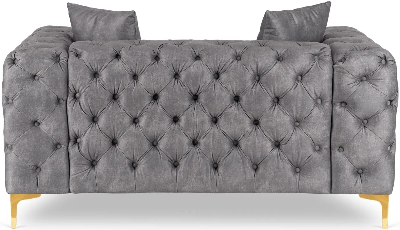 Диван Mebel Elite Sorrento 2S (Grey/Gold) - 5