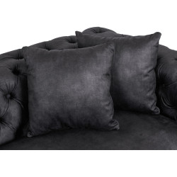 Диван Mebel Elite Sorrento 3S (Black/Gold) Thumb