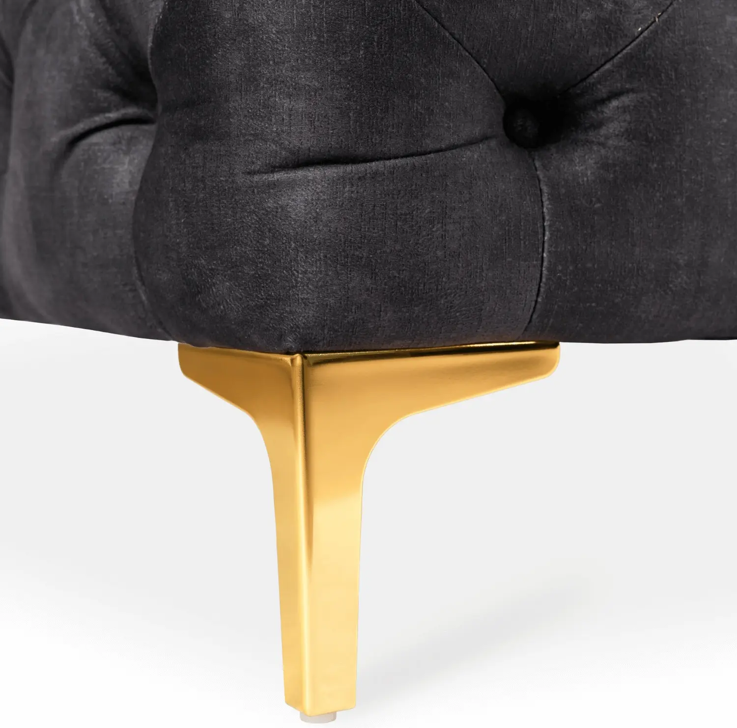 Диван Mebel Elite Sorrento 3S (Black/Gold) - 8