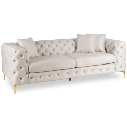 Диван Mebel Elite Sorrento 3S (Cream/Gold) Thumb