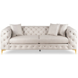 Диван Mebel Elite Sorrento 3S (Cream/Gold) Thumb