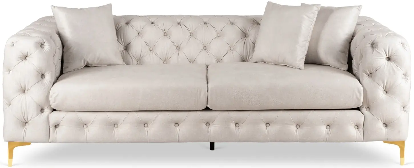 Диван Mebel Elite Sorrento 3S (Cream/Gold) - 3