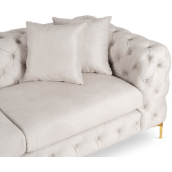 Диван Mebel Elite Sorrento 3S (Cream/Gold) Thumb