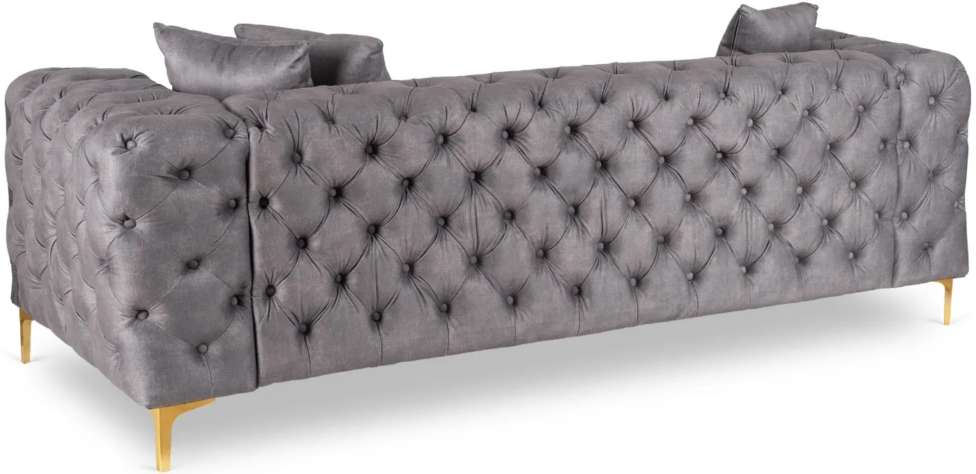 Диван Mebel Elite Sorrento 3S (Grey/Gold) - 4