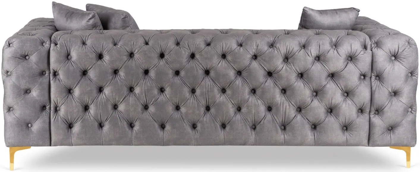 Диван Mebel Elite Sorrento 3S (Grey/Gold) - 5