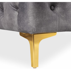Диван Mebel Elite Sorrento 3S (Grey/Gold) Thumb