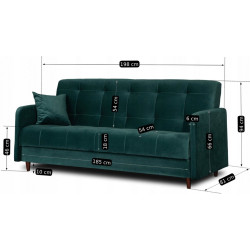 Диван Mebel Elite Tivoli (Green) Thumb