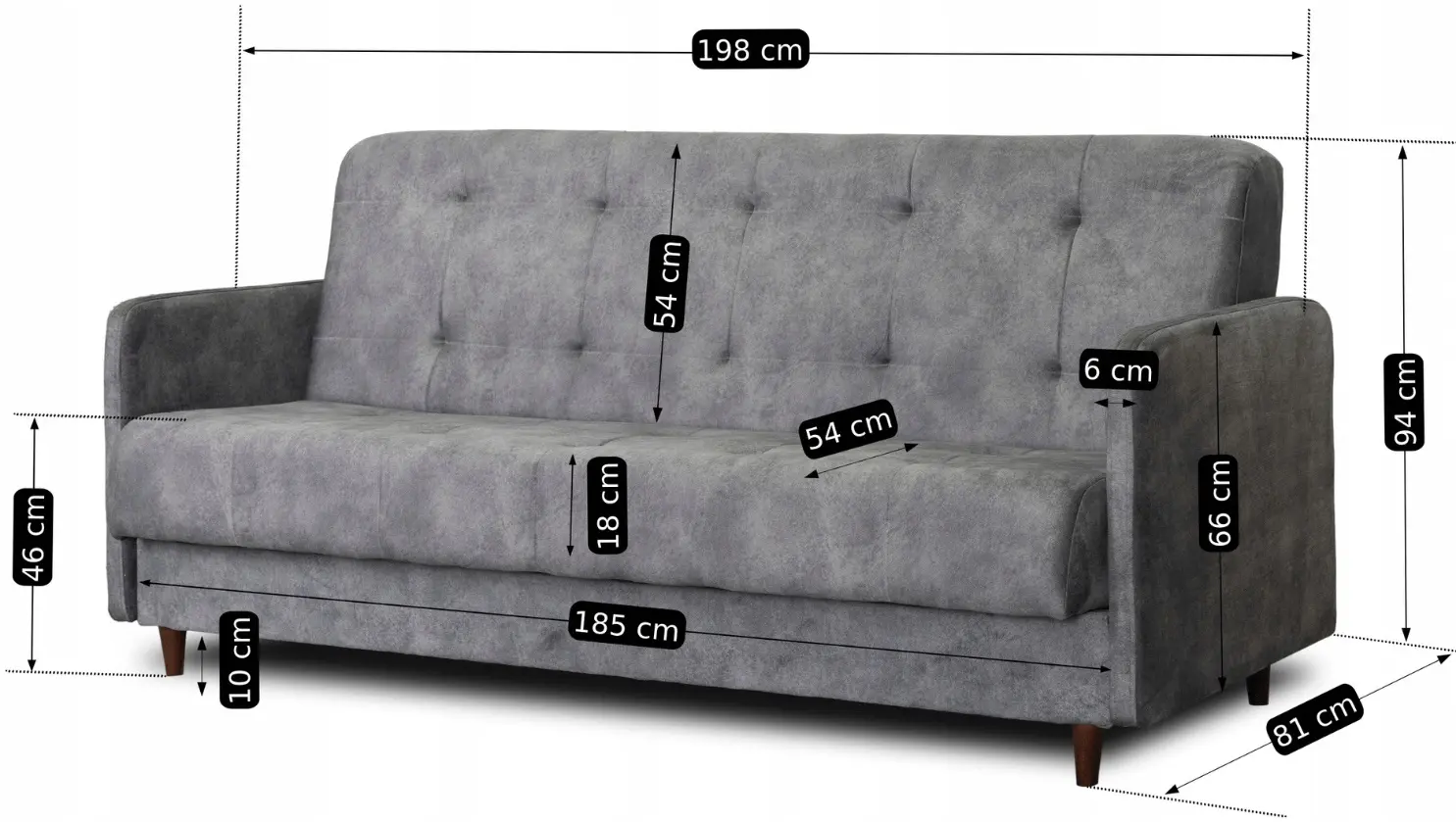 Диван Mebel Elite Tivoli (Grey) - 5