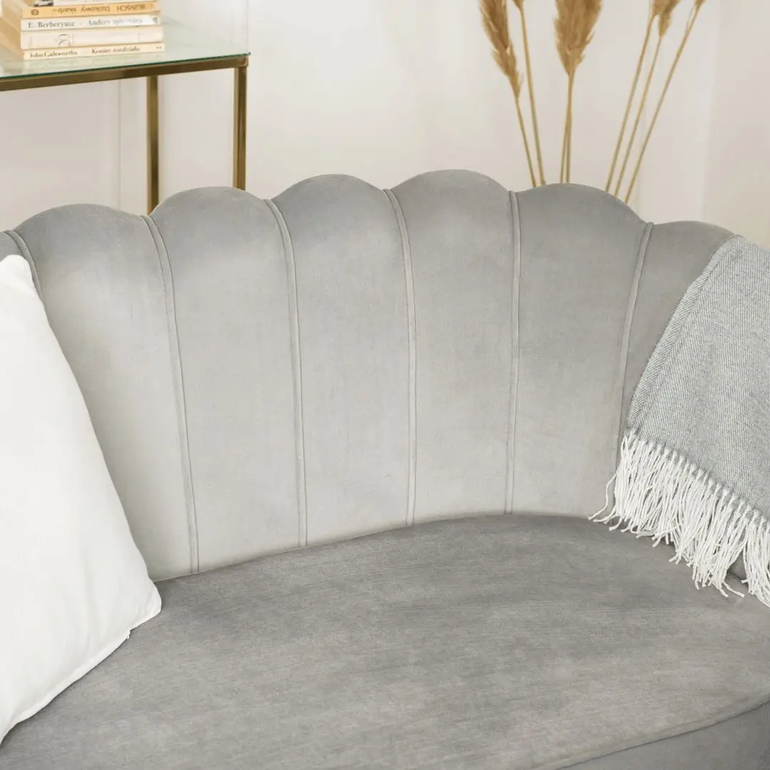 Диван Mebel Elite Zendaya (Grey/Gold)