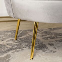 Диван Mebel Elite Zendaya (Grey/Gold) Thumb