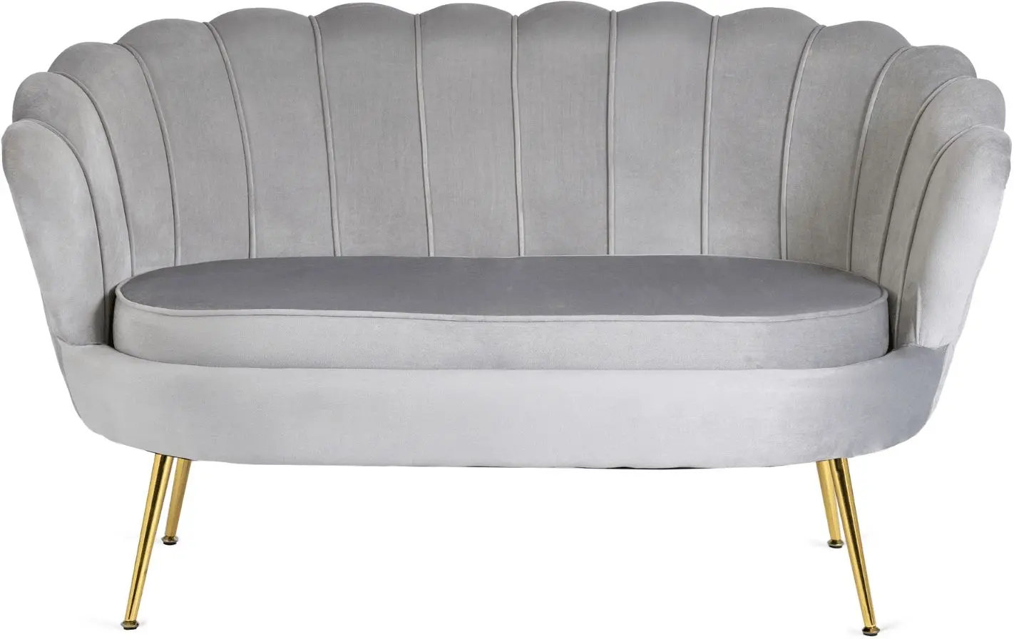 Диван Mebel Elite Zendaya (Grey/Gold)